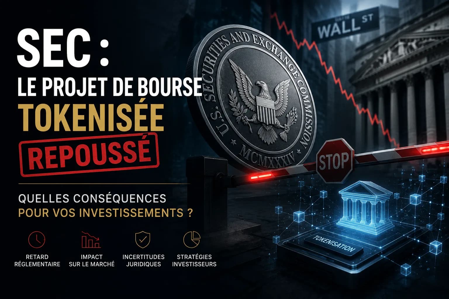 SEC : Le projet de bourse tokenisée repoussé, quelles conséquences pour vos investissements ?