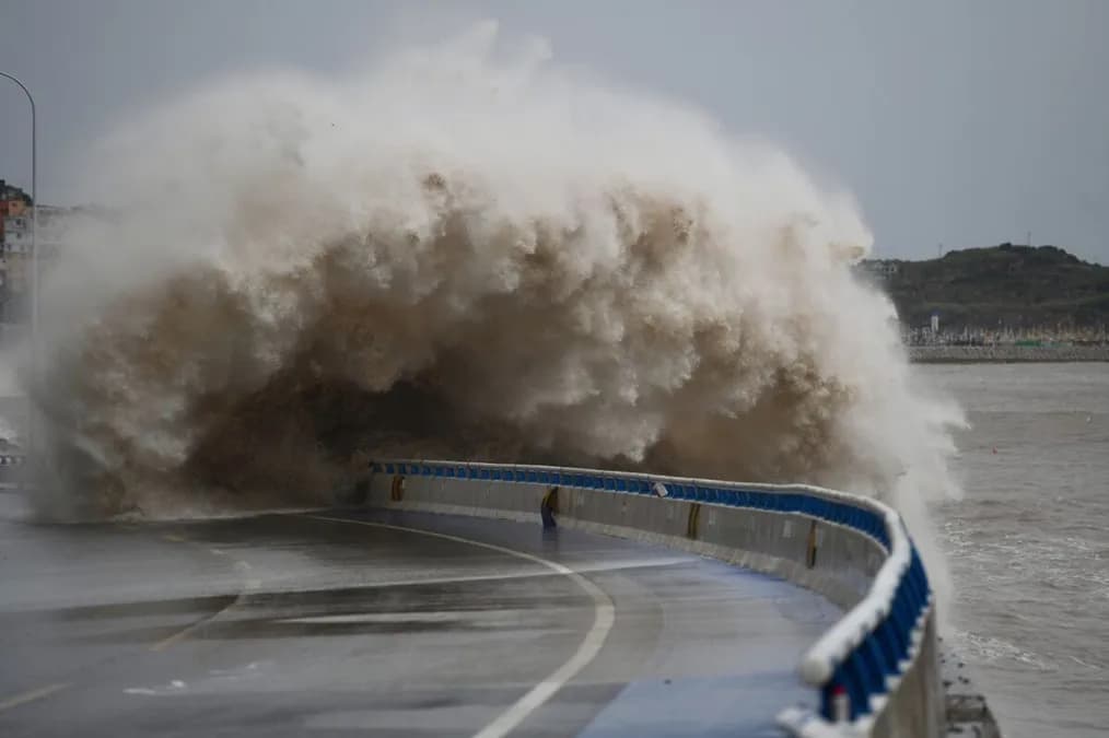 Typhon Bavi : la Chine touchée par des pluies abondantes