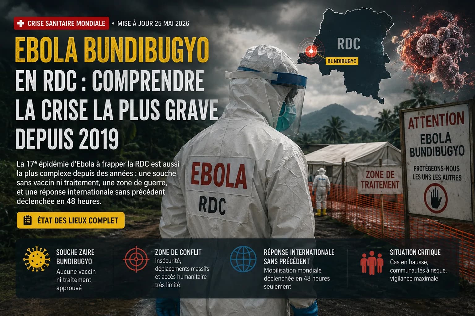 Épidémie d'Ebola au Congo : les vols suspendus