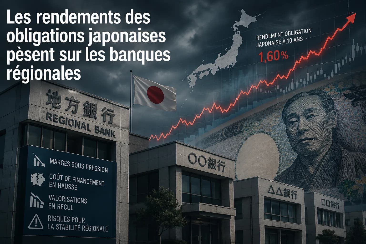 Les rendements des obligations japonaises pèsent sur les banques régionales